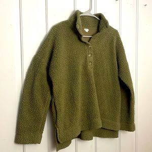 Aerie women’s 3/4 snap fleece